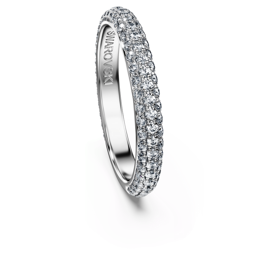 swarovski eternity band ring  lab grown diamonds 0 75 ct tw  round shape  18k white gold
