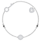 Swarovski Remix Collection Lock Strand, White, Rhodium plated