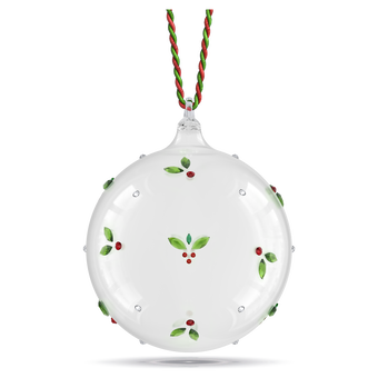 swarovski holiday cheers  mistletoe ball ornament