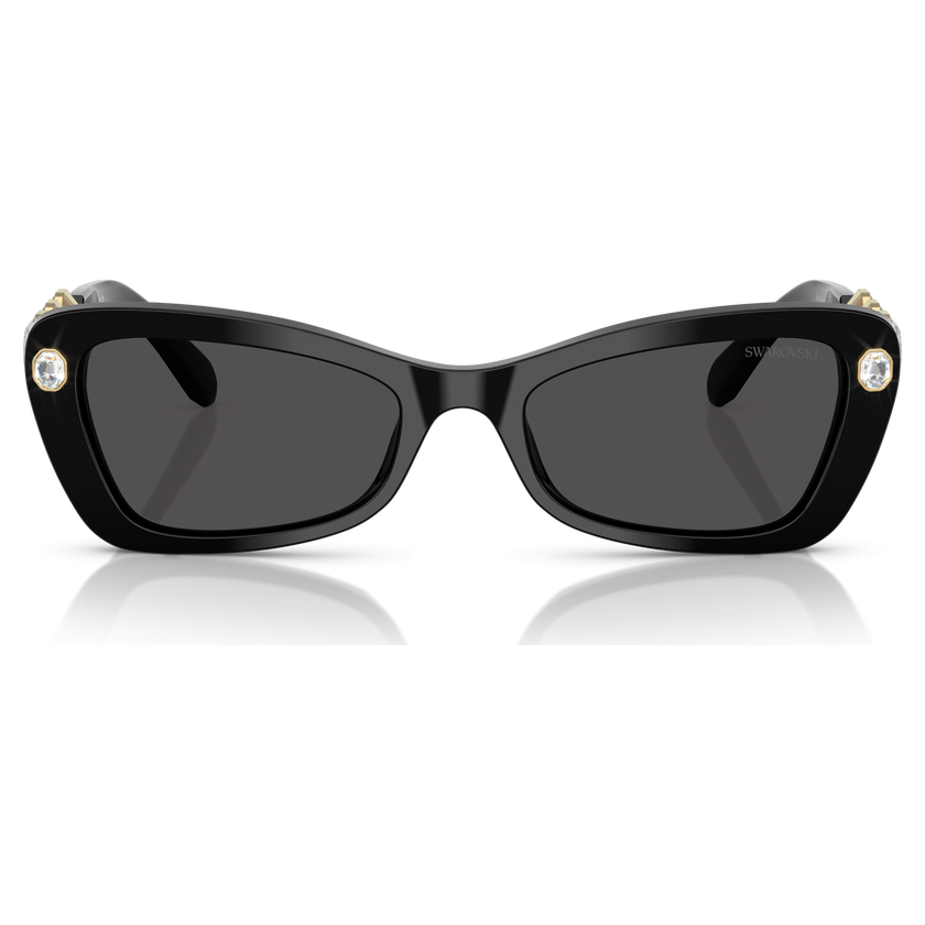 swarovski sunglasses  rectangular shape  sk6033  black