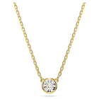 swarovski imber pendant round cut white gold tone plated