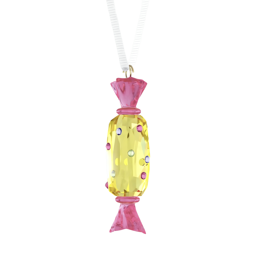 swarovski holiday cheers dulcis candy ornament  yellow