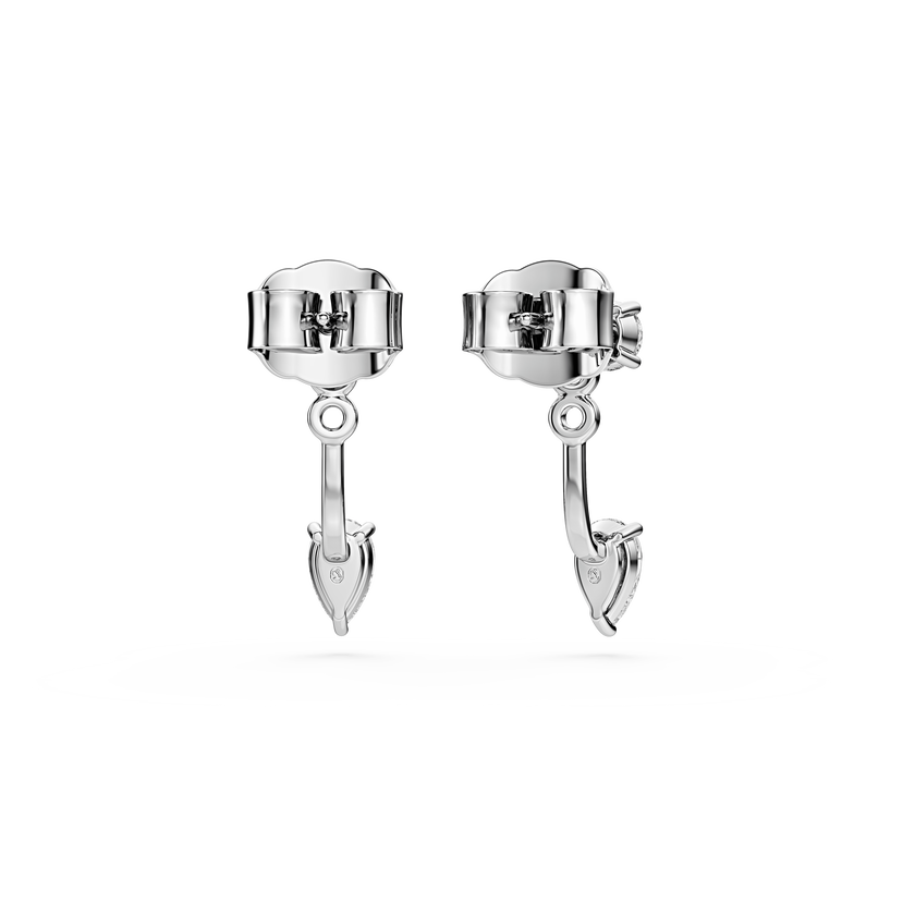 swarovski galaxy earring jackets  lab grown diamonds 0 82 ct tw  mixed shapes  sterling silver