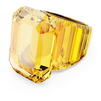 swarovski lucent cocktail ring yellow