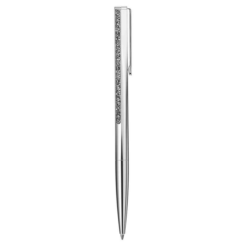 swarovski crystal shimmer ballpoint pen  silver tone  chrome plated