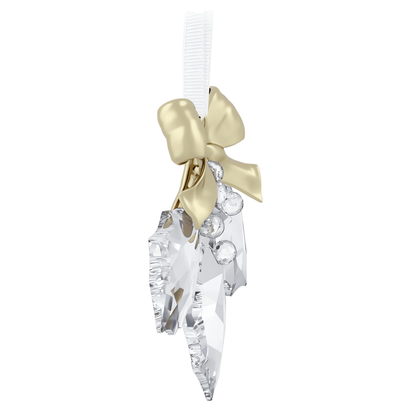 swarovski holiday magic holly leaves ornament