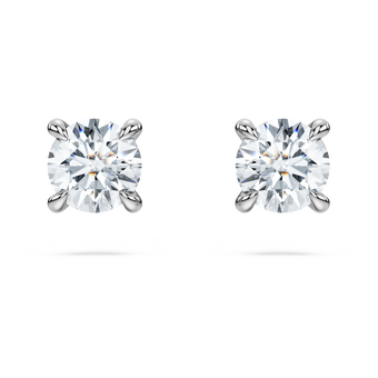 swarovski eternity stud earrings  laboratory grown diamonds 0 5 ct tw  18k white gold