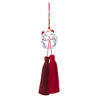swarovski lucky cat ornament