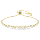 swarovski mesmera bracelet  mixed cuts  white  18k gold finish