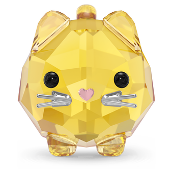 swarovski chubby cats yellow cat