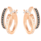 Hint Pierced Earrings, Multi colored, Rose gold tone plated