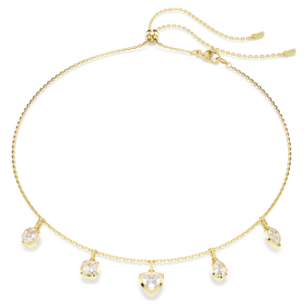 swarovski imber necklace mixed cuts white gold tone plated