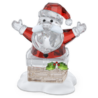 swarovski holiday cheers santa claus and chimney