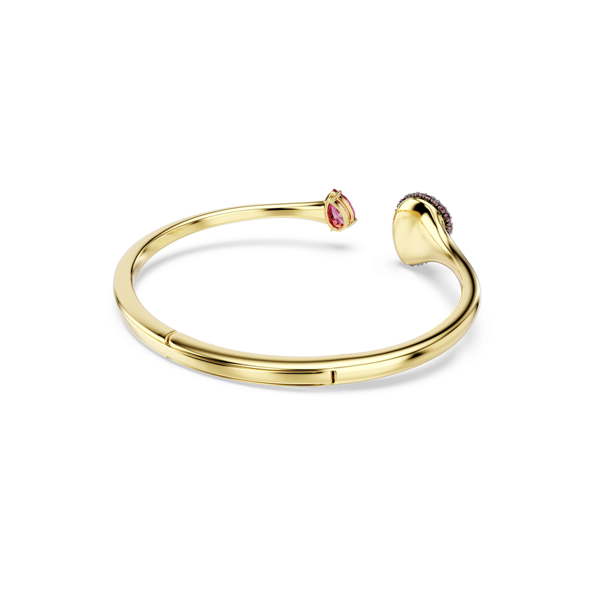 swarovski sublima bangle  pear cut  red  18k gold finish
