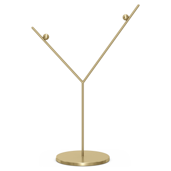 swarovski ornament stand gold tone