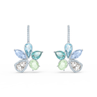 Sunny Pierced Earrings, Light multi-colored, Rhodium plated