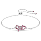 swarovski lifelong bow bracelet bow pink rhodium plated