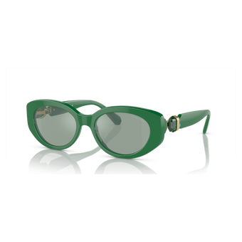 swarovski sunglasses  cat eye shape  sk6002el  green
