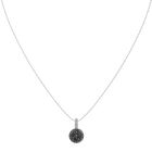 Lollypop Necklace, Gray, Rhodium plated