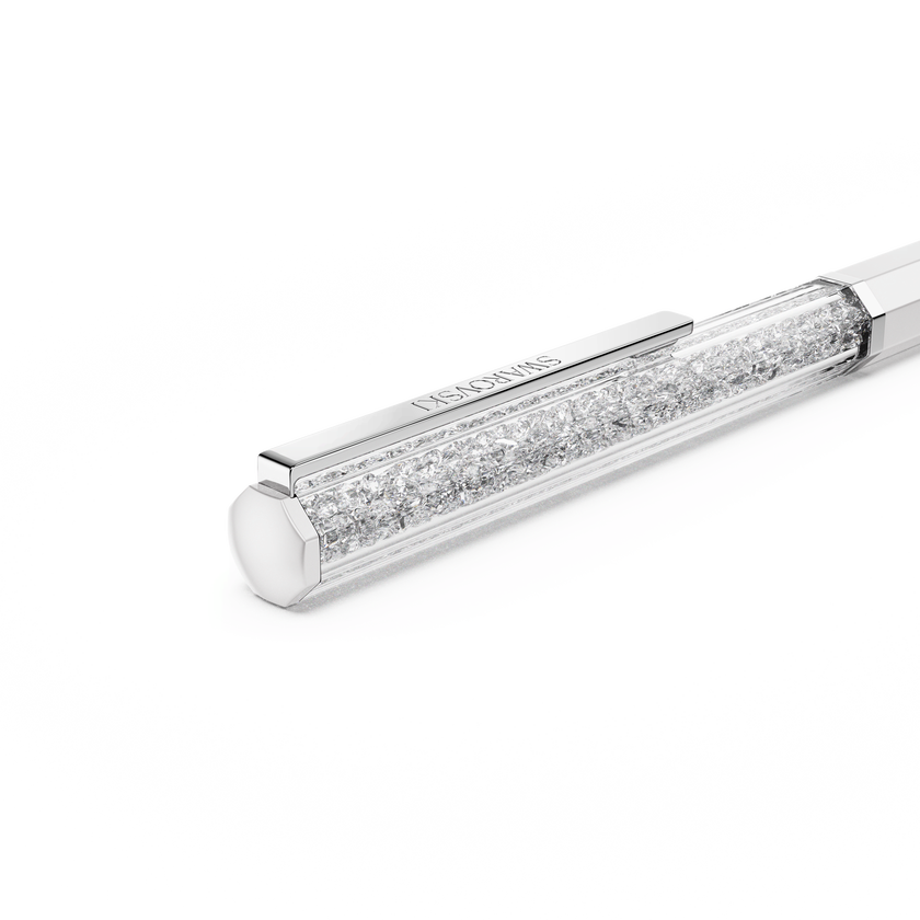 swarovski crystalline ballpoint pen  white lacquered  chrome plated