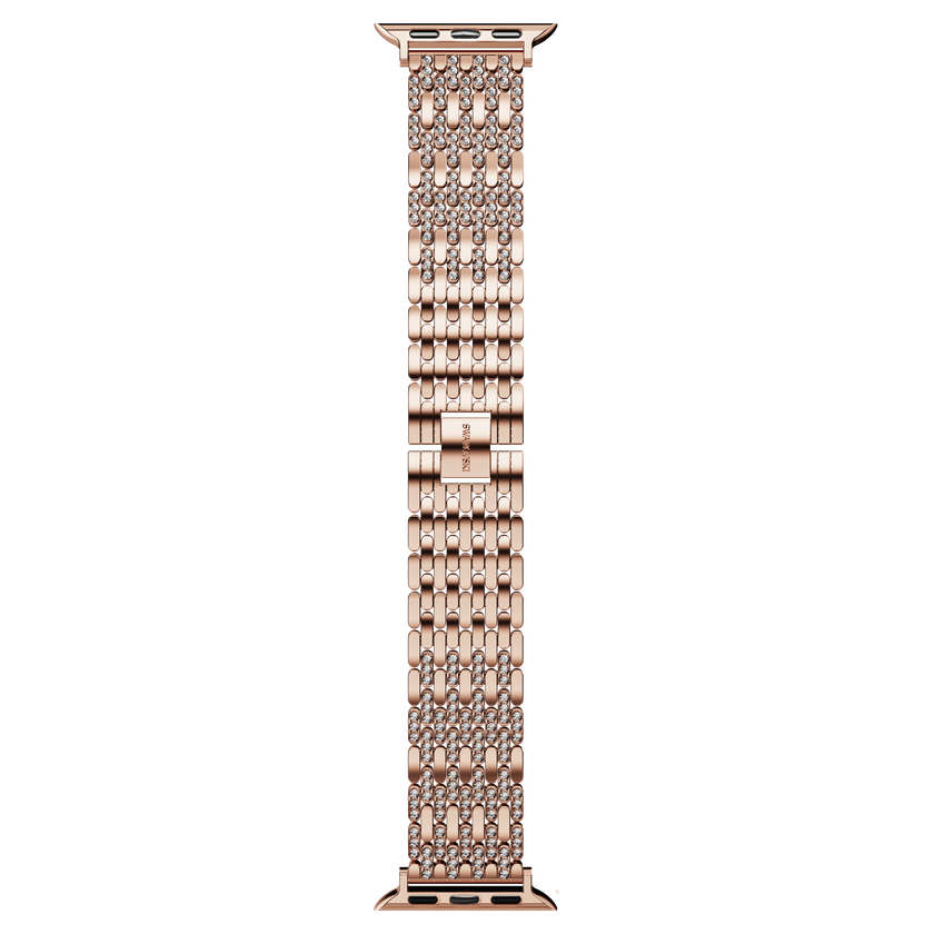 swarovski princess strap  for apple watch  40mm   41mm  rose gold tone  rose gold tone finish