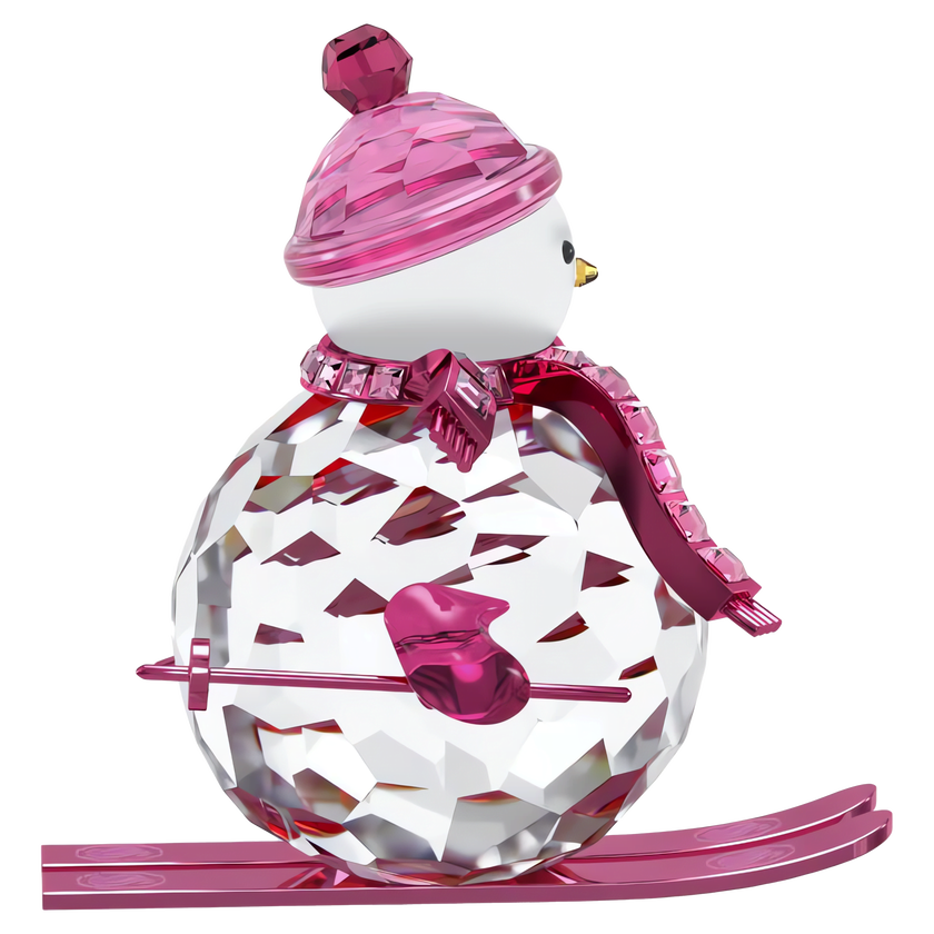 swarovski holiday cheers dulcis snowman  pink