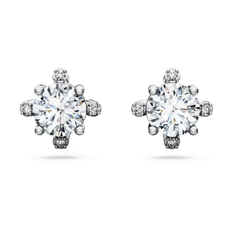 swarovski galaxy stud earrings laboratory grown diamonds 2 1 ct tw 18k white gold
