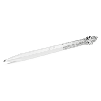 swarovski crystalline ballpoint pen octagon shape snowflake white white lacquered