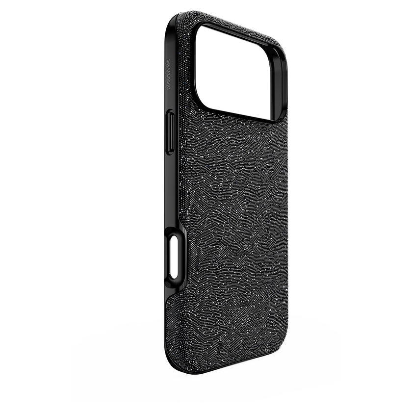 swarovski high smartphone case  iphone  17 pro max  black