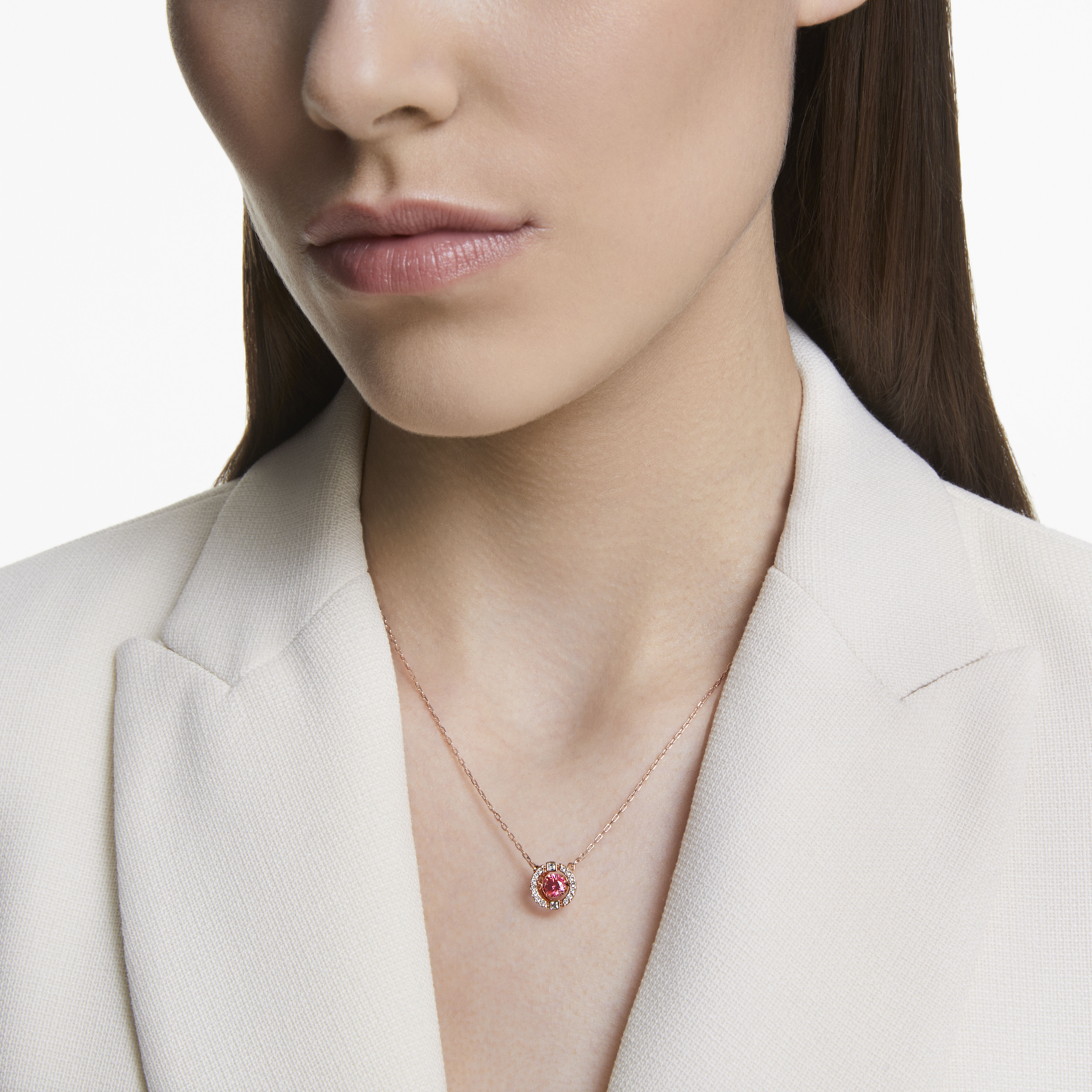 Swarovski gold top plated necklace
