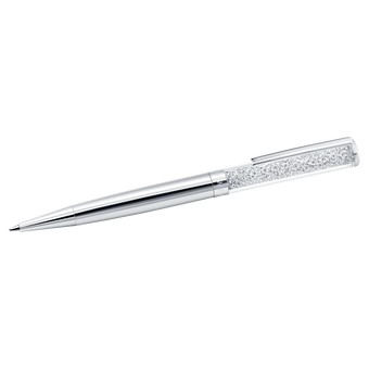 swarovski crystalline ballpoint pen silver tone