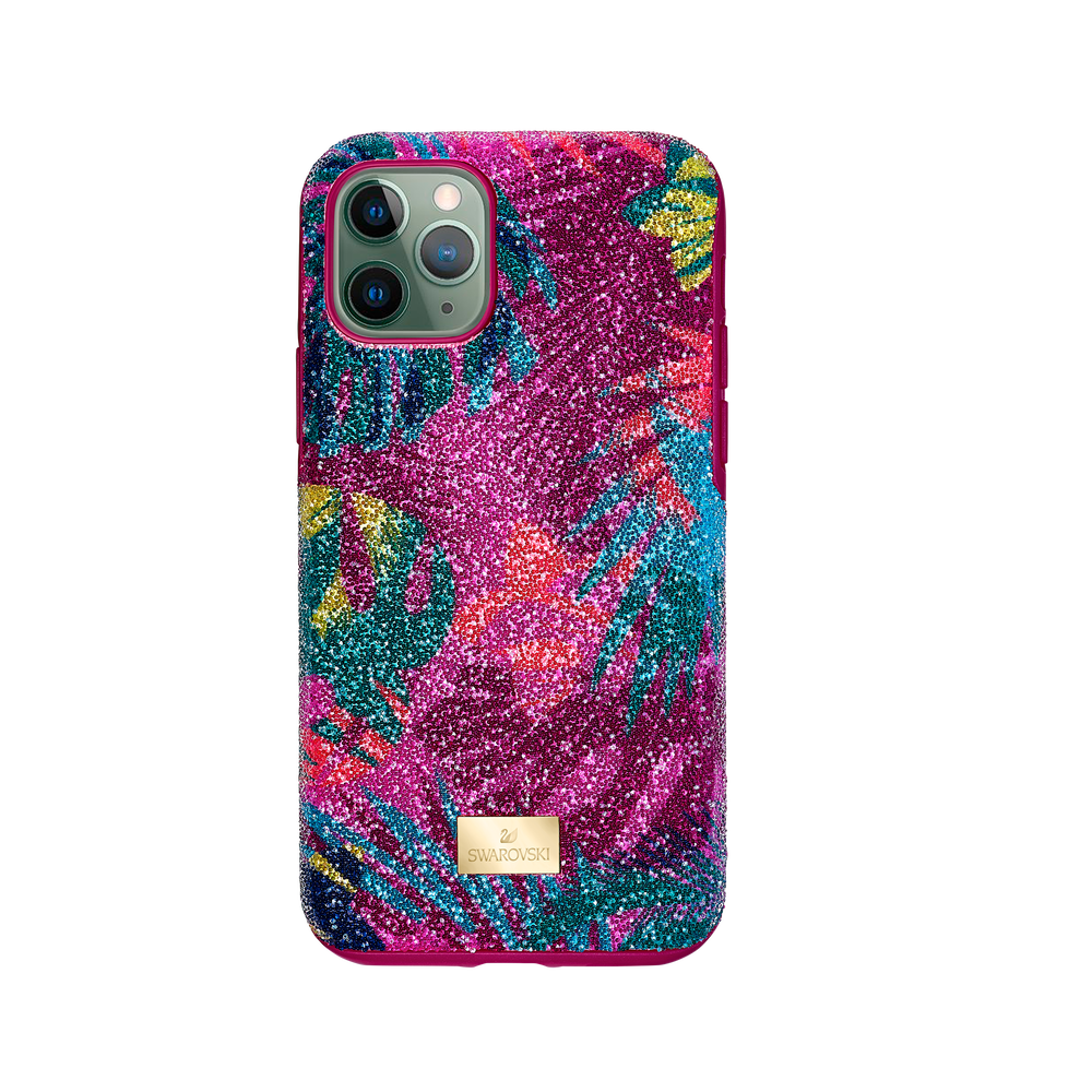 Buy Swarovski Tropical Smartphone Case with Bumper, iPhone® 11 Pro, Dark multicolored in Dubai