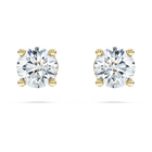 swarovski eternity stud earrings laboratory grown diamonds 1 ct tw 18k yellow gold