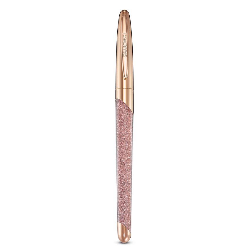 Crystalline Nova Rollerball Pen, Pink, Rose-gold tone plated