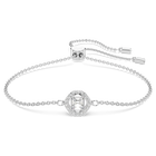 swarovski una angelic bracelet round cut white rhodium plated