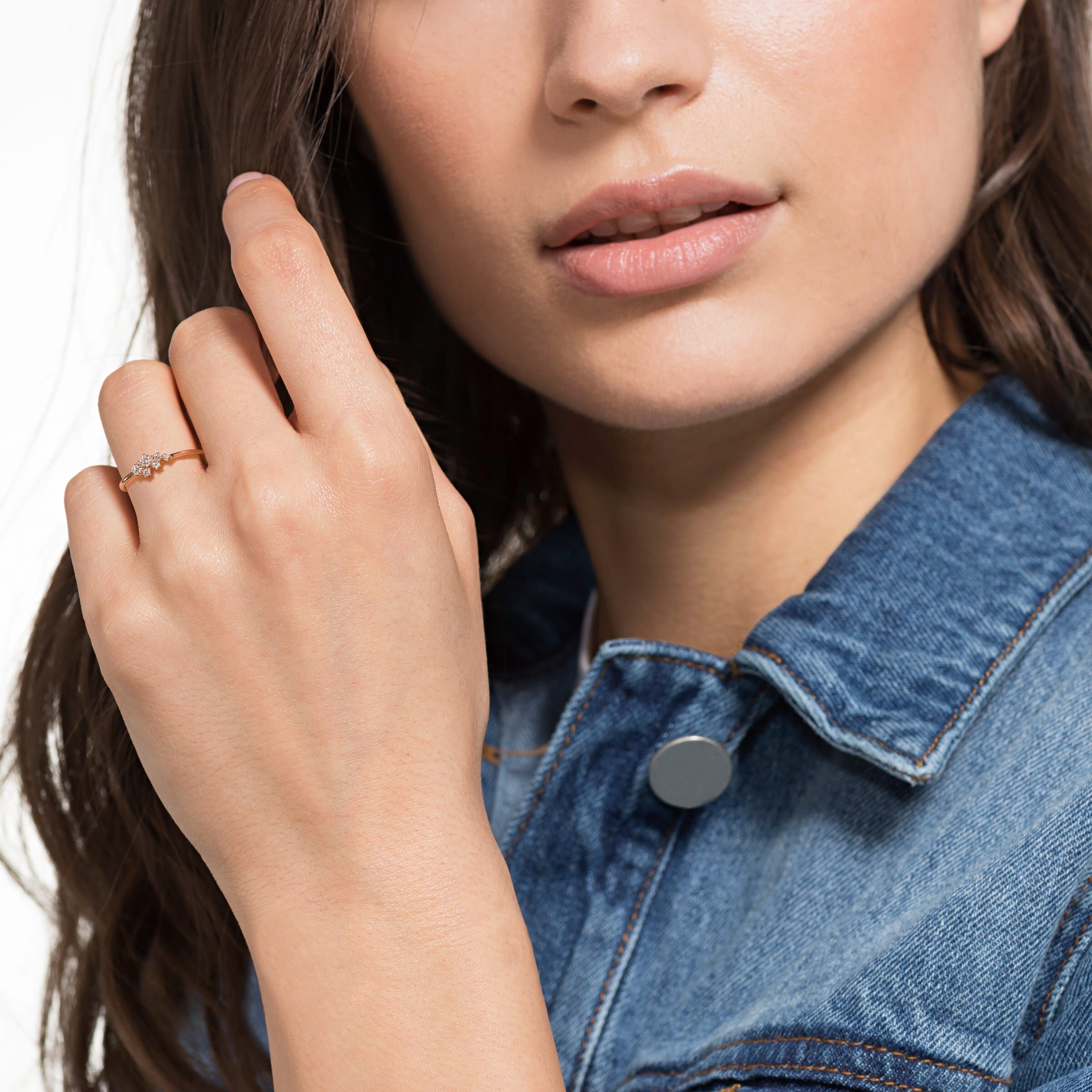 Buy Swarovski Penelope Cruz Moonsun Ring White Rose gold plating