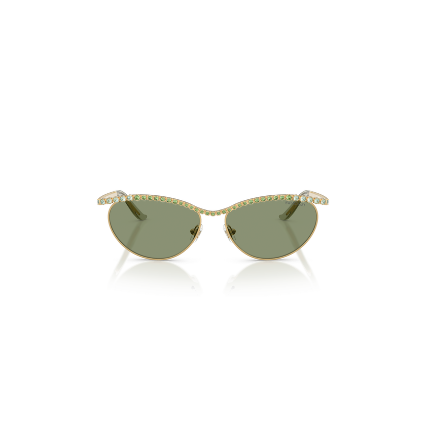 swarovski sunglasses  cat eye shape  sk7046  green