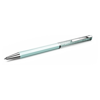 swarovski crystalline ballpoint pen  blue lacquered  chrome plated