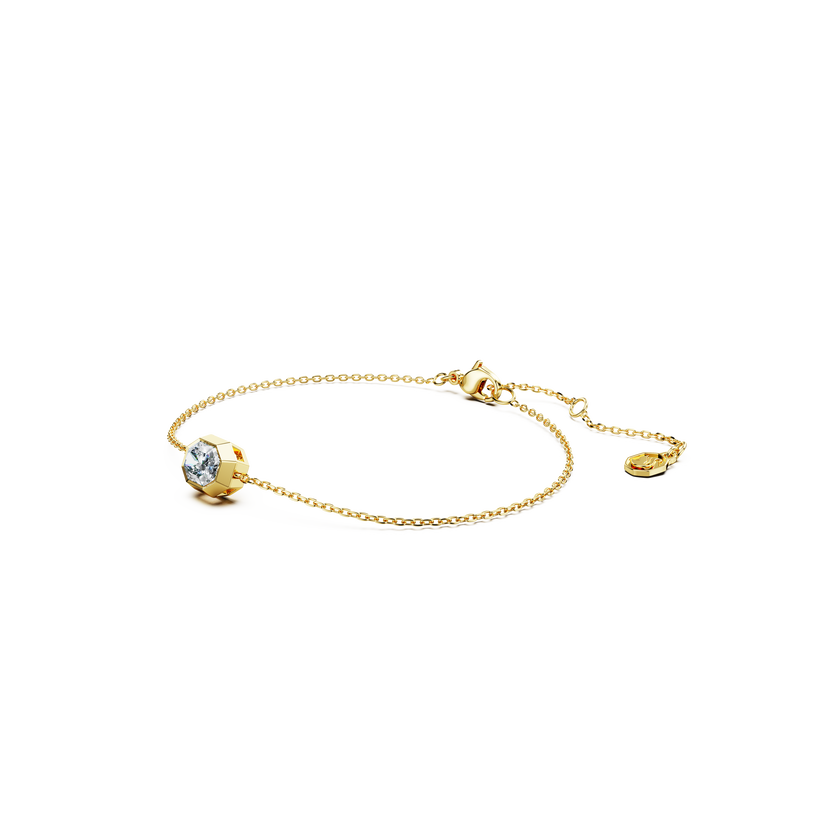 swarovski octagon bracelet  lab grown diamonds 0 5 ct tw  octagon shape  18k yellow gold