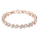 Mix Bracelet, Pink, Rose Gold Plating
