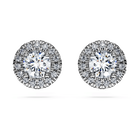 swarovski eternity stud earrings laboratory grown diamonds 1 25 ct tw 18k white gold