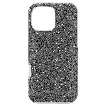 swarovski high smartphone case iphone 16 pro max silver tone