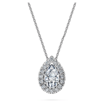 swarovski eternity pendant laboratory grown diamonds 1 ct tw 18k white gold