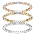 Vittore Ring Set, White, Mixed Plating