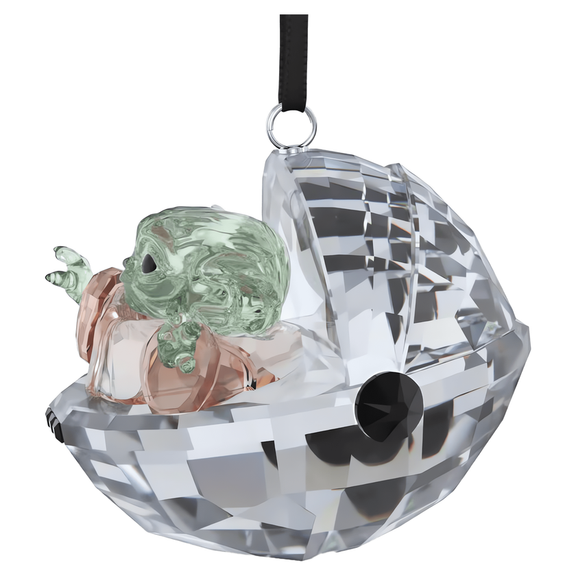 swarovski star wars the mandalorian grogu ornament