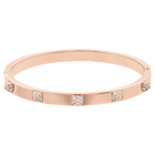 swarovski dextera bangle white rose gold tone finish