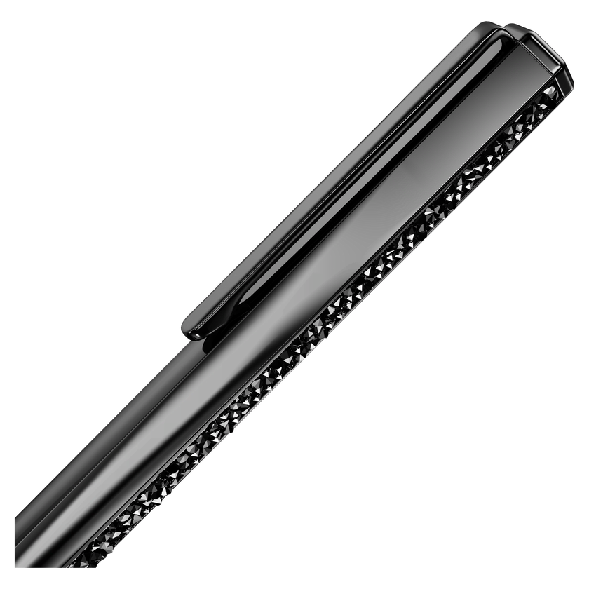 swarovski crystal shimmer ballpoint pen  black  black lacquered