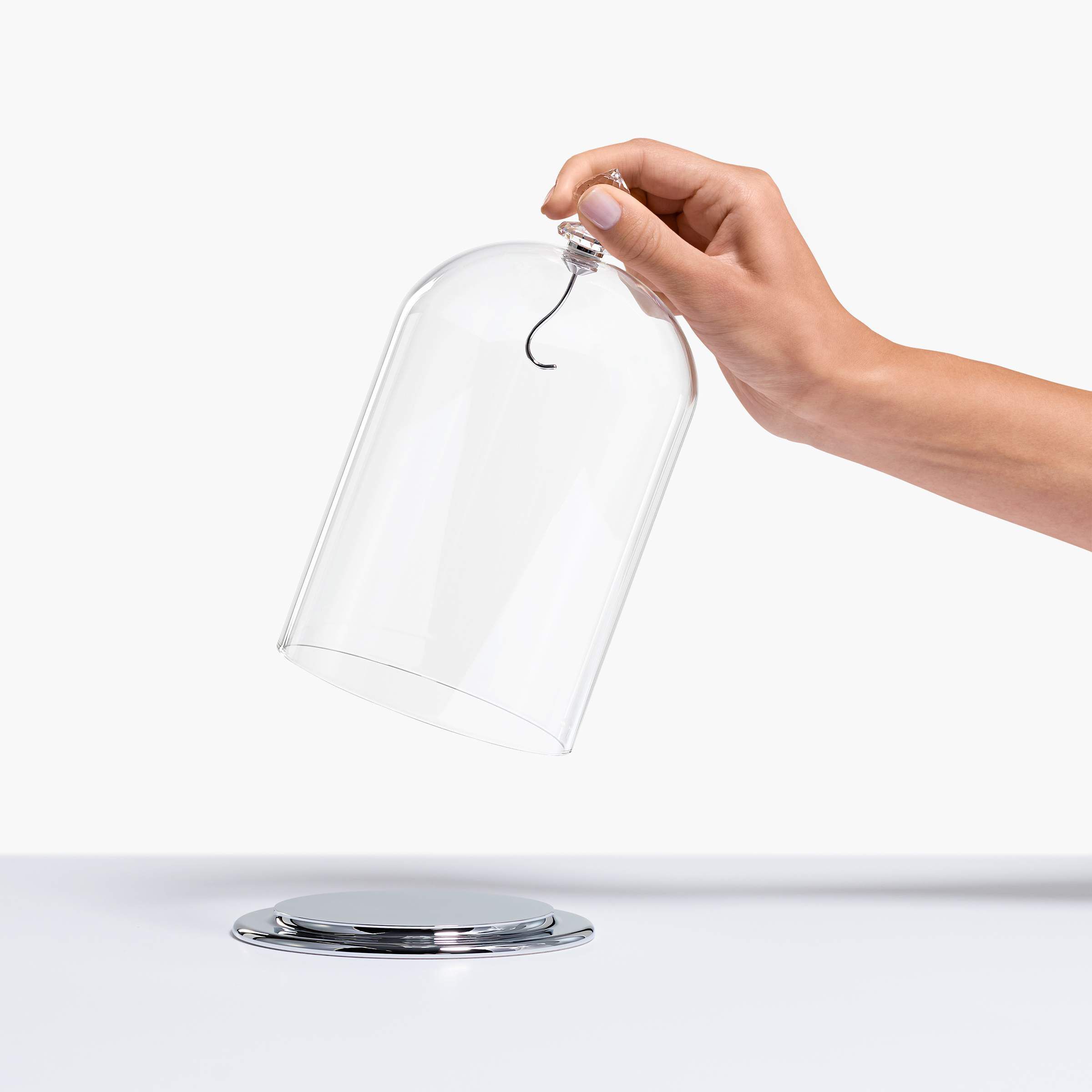 swarovski bell jar display  large