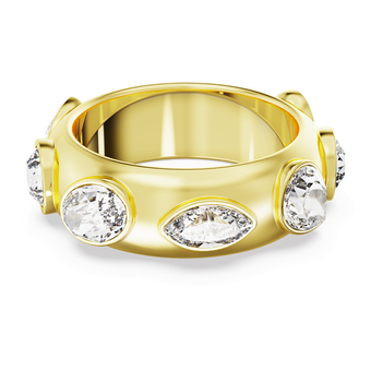 swarovski imber ring mixed cuts white gold tone plated