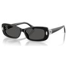 swarovski sunglasses  pillow shape  sk6071  black